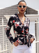 Bella Sash Summer Blouse Shirt - Black
