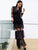 V neck long sleeve Lace Female See Through Maxi Party Dress Women Dresses MISS ORD 