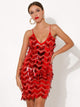 Sequin Tassel Short Cocktail Dress