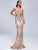 Sequin Mesh Open-Back Elegant Dress Women Dresses MISS ORD 