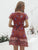 Madison Bohemian Floral Mini Dress - Multicolor