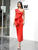 One Shoulder Ruffles Red Homecoming Dresses Women Dresses MISS ORD 