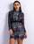 Pretty chiffon Floral Embroidered Short Dress MISS ORD 