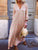 V Neck Long Pink Print Loose Casual Sundress Women Dresses MISS ORD 