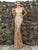 V-Neck Long Sleeveless Sequin See Through Maxi Elegant Dress Women Dresses MISS ORD 