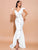 White Ruffled Fishtail Dress by Simply MISS ORD 