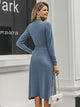 Elegant Knitted Dress - Multicolor