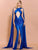 Sexy Cutout Bright Blue Cocktail Dress