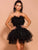 Pink Tutu Belted Cute Mini Party Dresses Women Dresses MISS ORD 