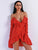 A Little White Dot Long Sleeve A-Line Red Dress MISS ORD 