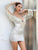 Gold Tassel Lace Silver Glitter Mini Party Dress Women Dresses MISS ORD 