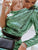 One Shoulder Green Sequin Bodycon Mini Dresses Women Dresses MISS ORD 