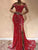 2019 Sequin Long Red Prom Dresses MISS ORD 