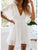 Short Sleeve Thin White Sundresses MISS ORD 