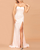 Elegant Strapless Backless High Split Light Pink Prom Dress