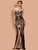 Gorgeous Multicolor Sequins Pattern Strapless Party Dress