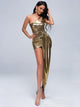 One Shoulder Shining Party Cocktails Dress