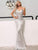 Silver Sequin Open-Back Mermaid Prom Dresses MISS ORD 