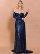 Off Shoulder Sweetheart Floor-Length Vintage Dress
