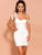 Goddess Ivory White Short Dress MISS ORD 