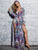 Beach Lace up High Split Animal Print Maxi Dress Women Dresses MISS ORD 