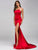 Single Shoulder Strap Open Back Side Slit Long Dress Women Dresses MISS ORD 