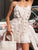 Sweet Flower Tie-Waist Beige Dresses Women Dresses MISS ORD 