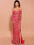 Gorgeous Gold Sequin Red Ball Gown MISS ORD 