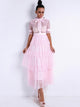 Multi Layer Glitter Tulle Tie Doll Dress