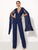 Bodysuits Deep V Elegant Chiffon Backless Sexy Jumpsuit Jumpsuite&Playsuite MISS ORD 