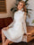 Sweet Girl Hollow Out White Lace Casual Dress Women Dresses MISS ORD 