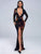 Sequin Maxi Long Sleeves Middle Split Prom Dress Women Dresses MISS ORD 