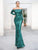 Long Sleeves Off Shoulder Sequin Gown Dress Women Dresses MISS ORD 