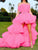Pretty Pink Oversized Tutu Dresses With Bow Belt Women Dresses MISS ORD 