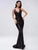 V Neck Open-Back Sequined Prom Dresses MISS ORD 