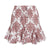 Floral Print Lace-up A-line Ruffled Spring Summer Holiday Women's Mini Skirt