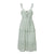 Women's Boho Spaghetti Strap Elegant Print Holiday Spring Sash Sundress Summer Beach Midi Dresses