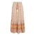 Bohemian Floral Print Women's Tassel Elastic Waist A-line Spring Summer Holiday Long Skirt