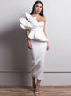 Rose Ruffles Night Out Party Dress