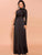 Retro High Collar Black Dress MISS ORD 