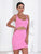 Pink Bare Belly Mini Tight Bodysuit Jumpsuite&Playsuite MISS ORD 