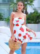 Summer Sweet Floral Print Mini A-Line Dress