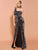 Shiny Halter Black Dress Trend MISS ORD 