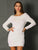 High Neck Long Sleeve Sequin Backless Mini Elegant Party Dress Women Dresses MISS ORD 