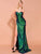 Peacock Green Sequin Prom Dress MISS ORD 