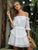 Chiffon Ruffles White Sweet A-Line Casual Dress Women Dresses MISS ORD 