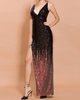 Meteor Sequin Open-Back Black Night Out Dress