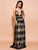 Black Embroidered Mesh Party Dress MISS ORD 