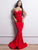 Red Dresses Strapless Mermaid Maxi Ball Gown MISS ORD 