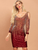 Flamingo Red Sequin Short Bodycon Cocktail Dress